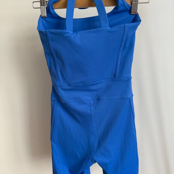 ATHLESIURE SHORTS JUMPSUIT/ROMPER DESIGNER INSPIRED XS/S ROYAL BLUE - Picture 3 of 5